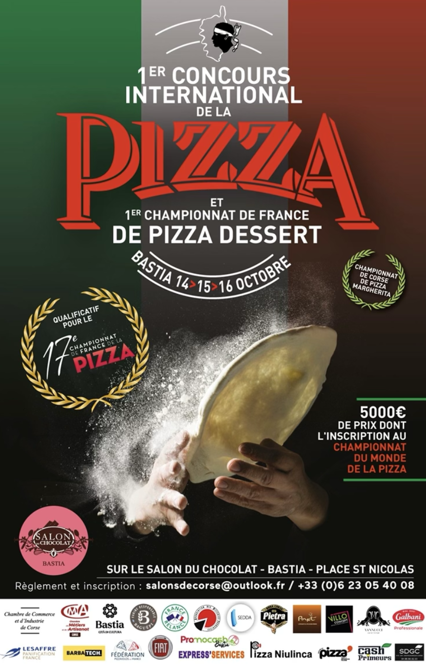1er Concours international de la pizza à Bastia et 1er championnat de France de la pizza dessert
