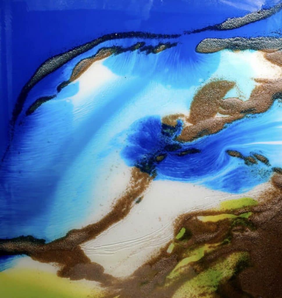 Résines et aquarelles